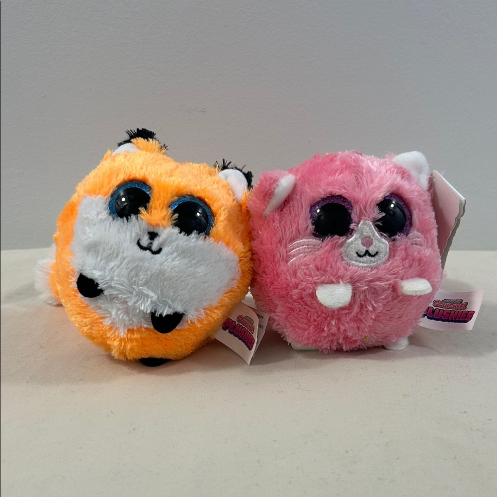 Squishmallows Pink and Orange Plush Pet Toys